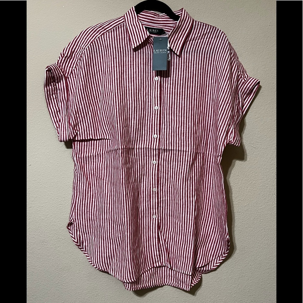 G - Ralph Lauren Red/White Striped Shirt